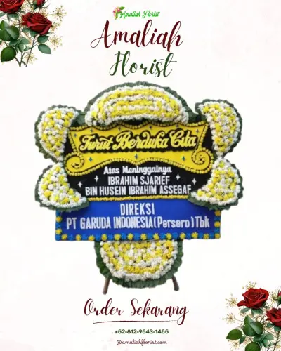 Papan Bunga Duka di Banjarharjo