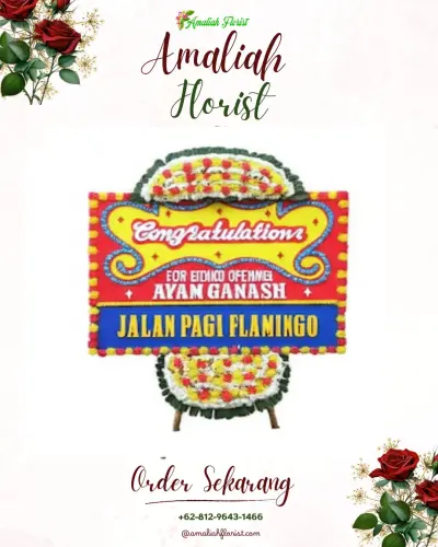 Bunga Papan Congratulation di Banjarharjo